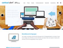 Tablet Screenshot of contract-alert.com